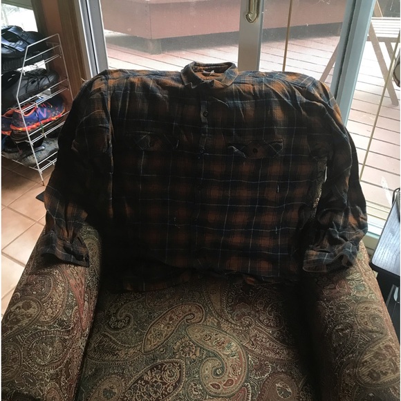 Vintage Rare Patagonia Men’s Heavyweight Organic Cotton Flannel Shirt - Picture 6 of 15